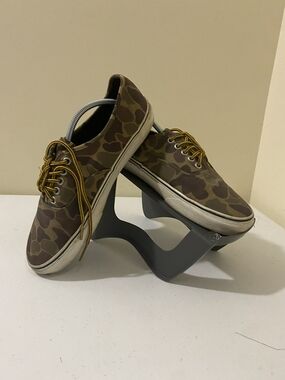 Vans Camo Canvas Sneakers with Mustard Laces